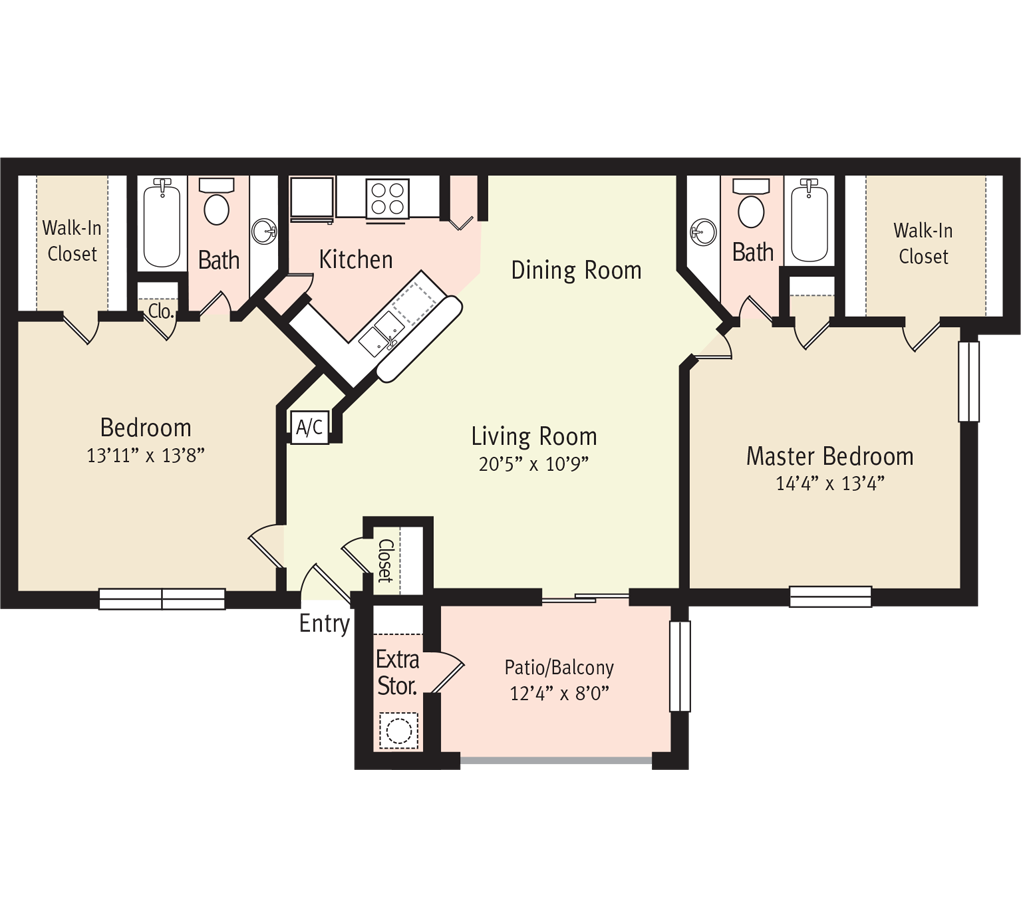 Sabal Apartment Floorplan